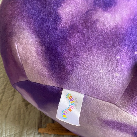 14 inch squishamallow purple tie dye easton the angler fish new condition - Picture 2 of 5